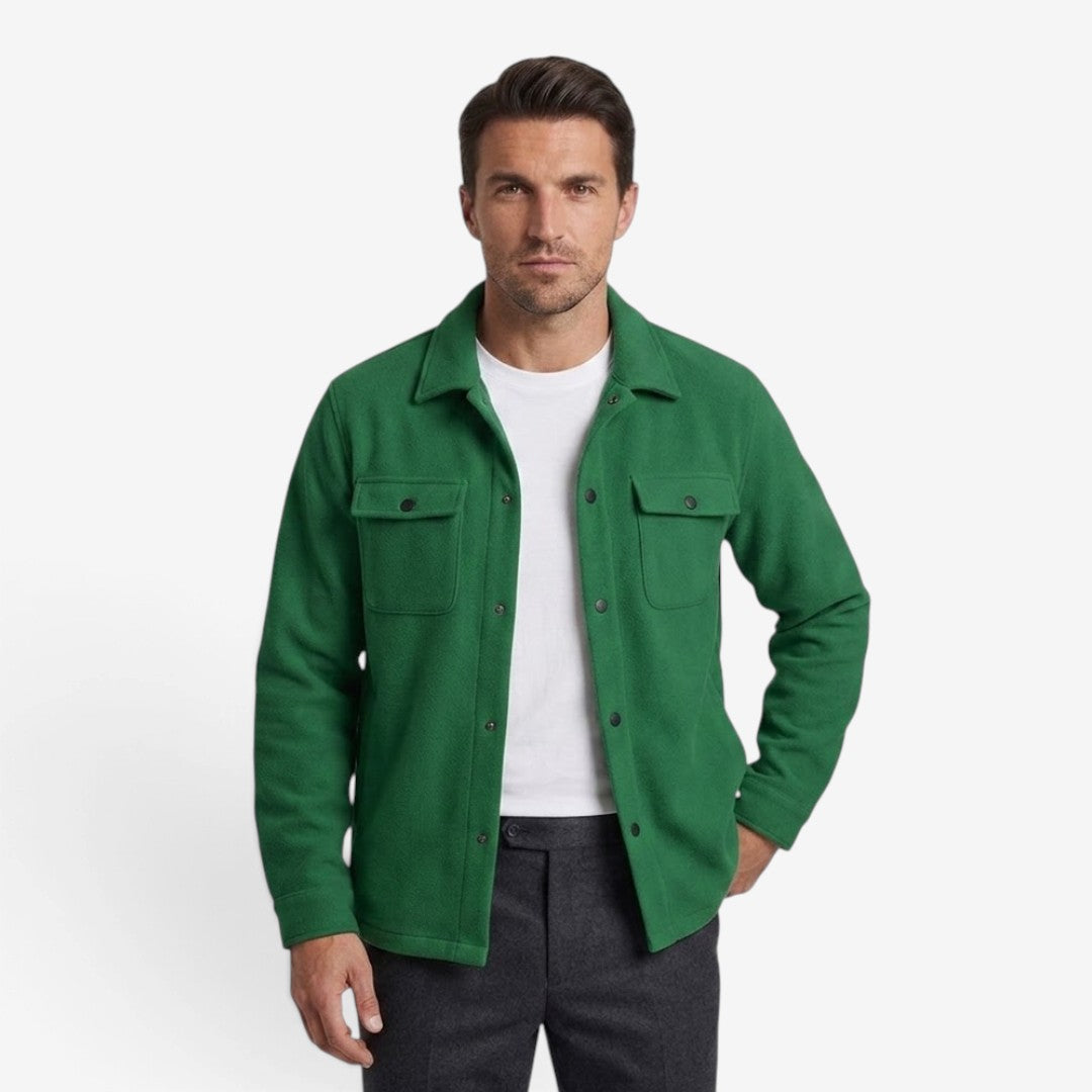 Men's Corduroy Jacket Lapel Collar Button-Up Casual Everyday Outerwear