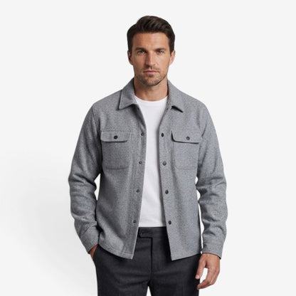 Men's Corduroy Jacket Lapel Collar Button-Up Casual Everyday Outerwear
