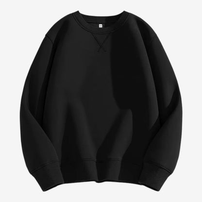 Men's Casual Crew-Neck Sweatshirt Relaxed Fit Soft Everyday Wear