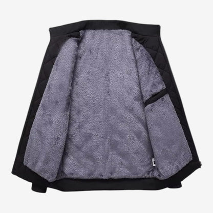 Men's Winter Bomber Jacket Slim Fit Fleece Lined Casual Outerwear