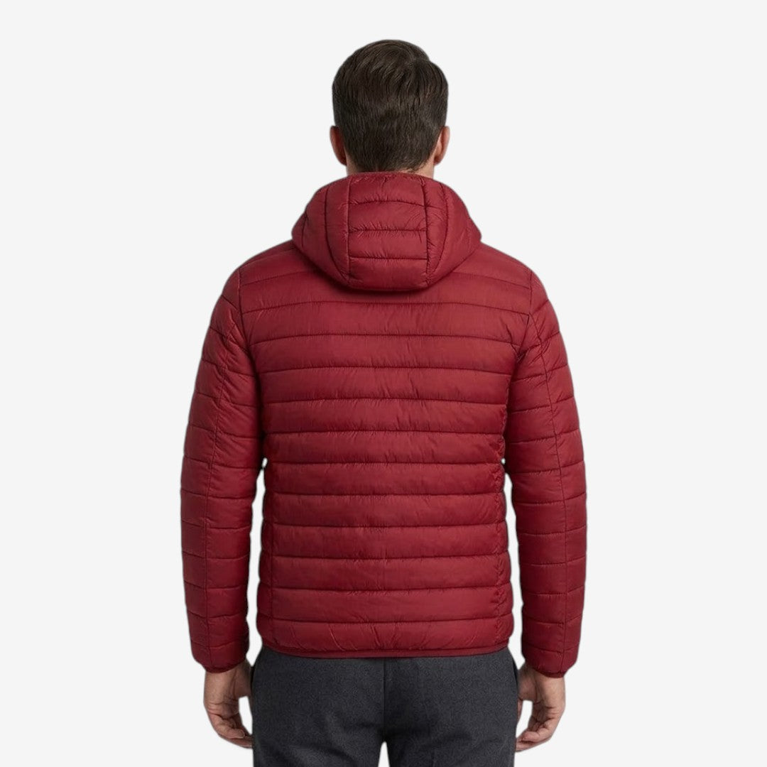 Men's Hooded Puffer Jacket Warm Casual Streetwear Everyday Layering
