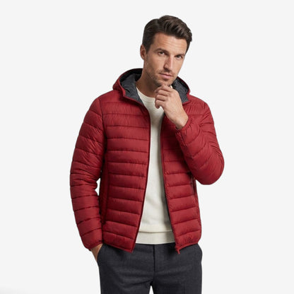 Men's Hooded Puffer Jacket Warm Casual Streetwear Everyday Layering