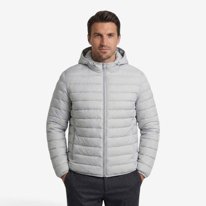 Men's Hooded Puffer Jacket Warm Casual Streetwear Everyday Layering