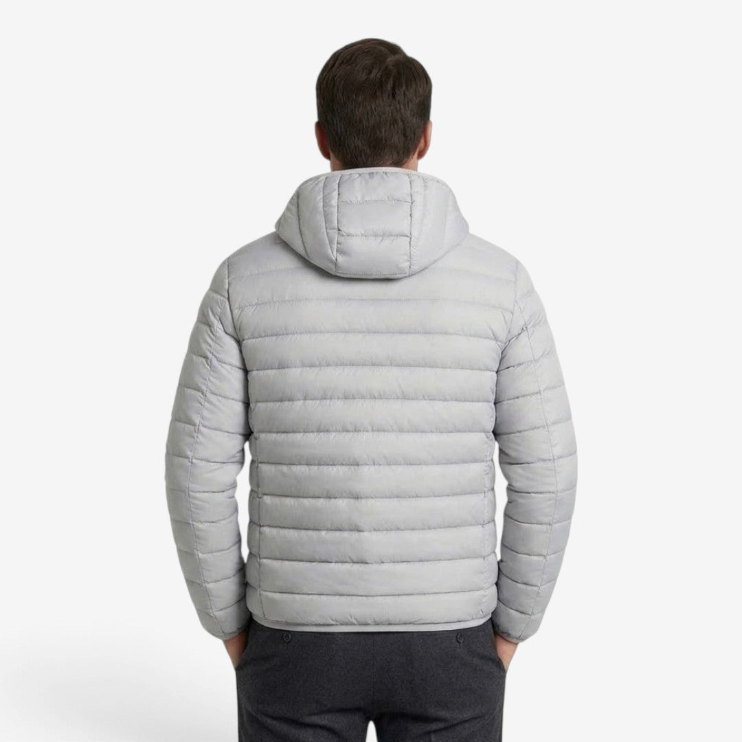 Men's Hooded Puffer Jacket Warm Casual Streetwear Everyday Layering