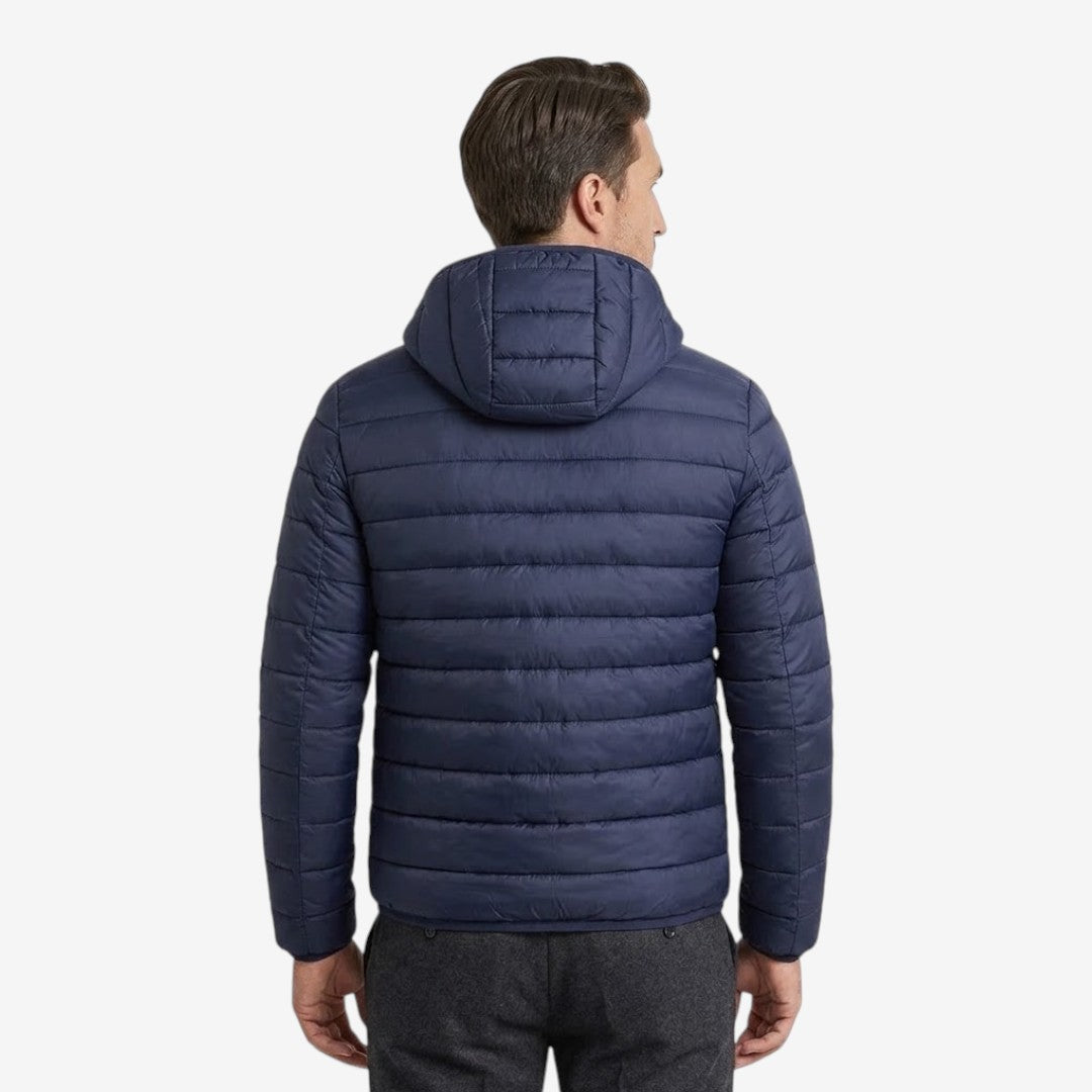 Men's Hooded Puffer Jacket Warm Casual Streetwear Everyday Layering