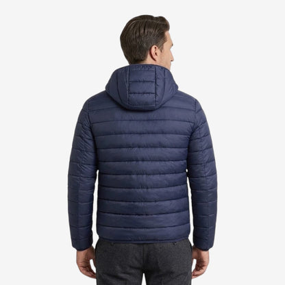 Men's Hooded Puffer Jacket Warm Casual Streetwear Everyday Layering