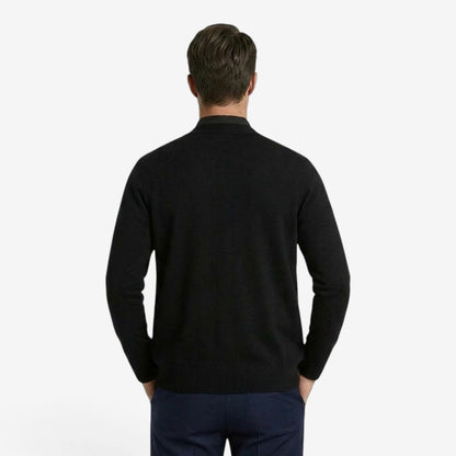 Men's Knit Cardigan Layered Smart Casual Style Long Sleeve Open Front