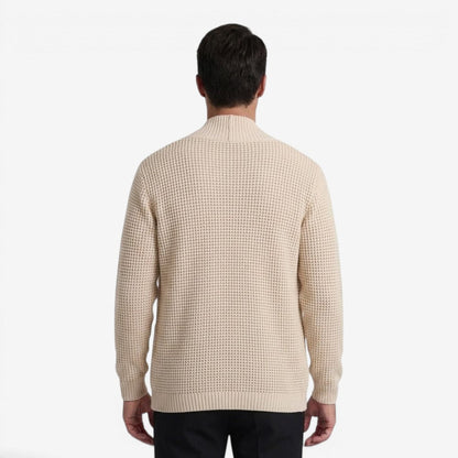 Men's Knit Cardigan Relaxed Fit Long Sleeve Open Front Casual Everyday Wear
