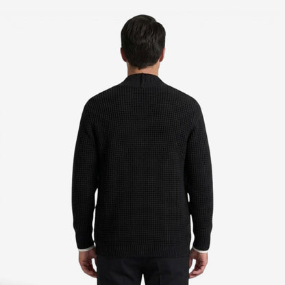 Men's Knit Cardigan Relaxed Fit Long Sleeve Open Front Casual Everyday Wear