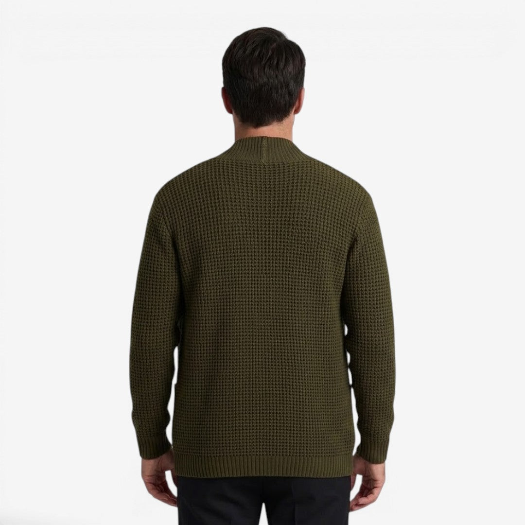 Men's Knit Cardigan Relaxed Fit Long Sleeve Open Front Casual Everyday Wear