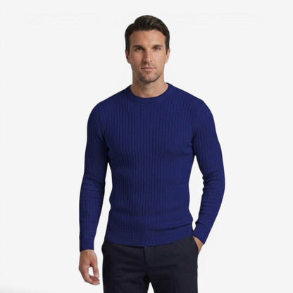 Men's Autumn Cable Knit Jumper Soft Casual Layering Comfortable Style