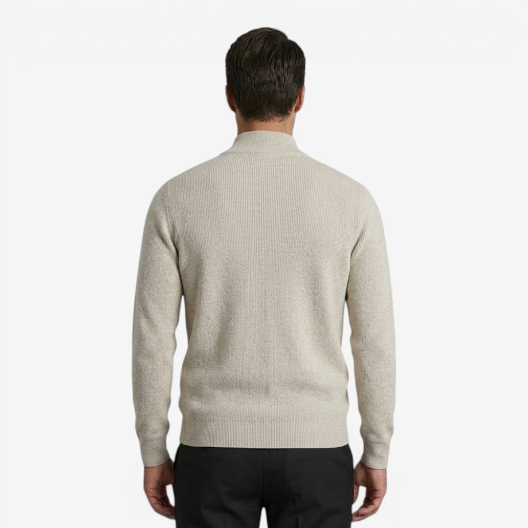 Men's Full Zip Knit Cardigan Casual Fit Long Sleeve Stylish Winter Wear