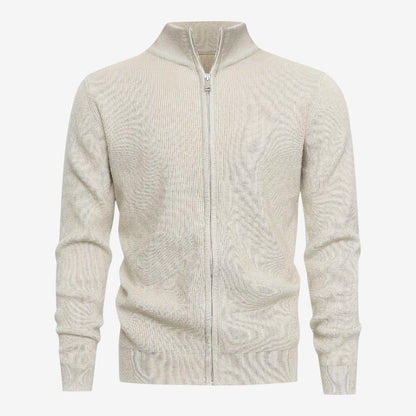 Men's Full Zip Knit Cardigan Casual Fit Long Sleeve Stylish Winter Wear