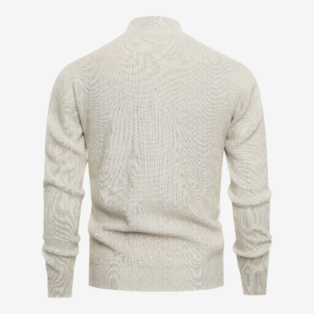 Men's Full Zip Knit Cardigan Casual Fit Long Sleeve Stylish Winter Wear