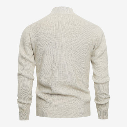 Men's Full Zip Knit Cardigan Casual Fit Long Sleeve Stylish Winter Wear