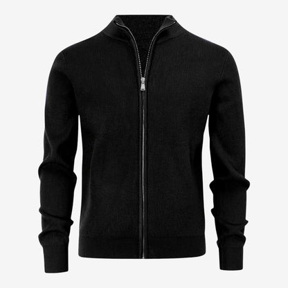 Men's Full Zip Knit Cardigan Casual Fit Long Sleeve Stylish Winter Wear