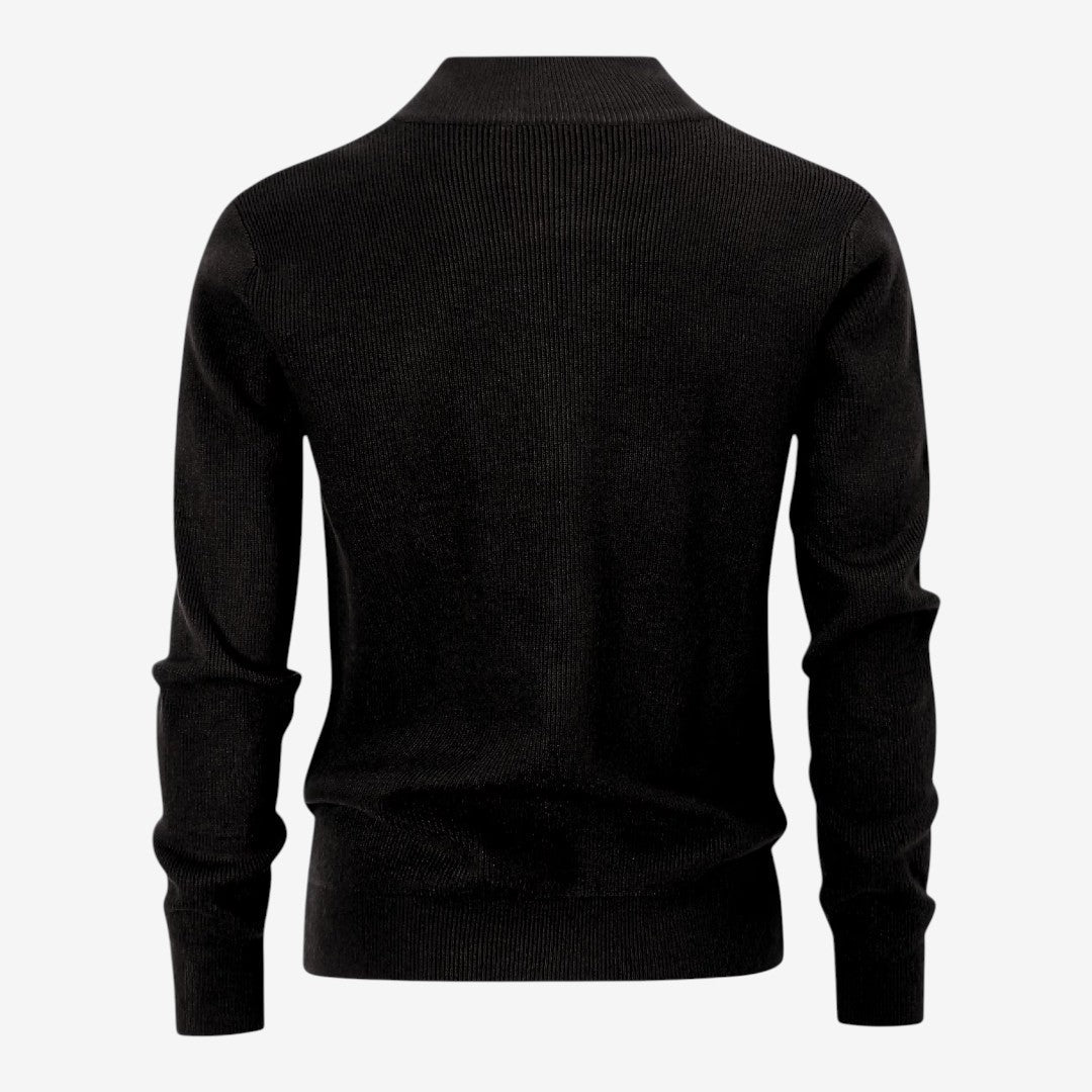 Men's Full Zip Knit Cardigan Casual Fit Long Sleeve Stylish Winter Wear