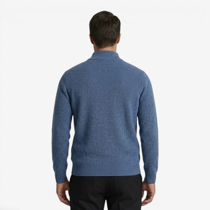 Men's Full Zip Knit Cardigan Casual Fit Long Sleeve Stylish Winter Wear