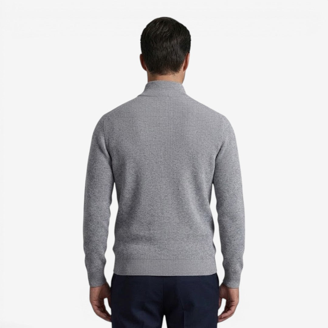 Men's Full Zip Knit Cardigan Casual Fit Long Sleeve Stylish Winter Wear