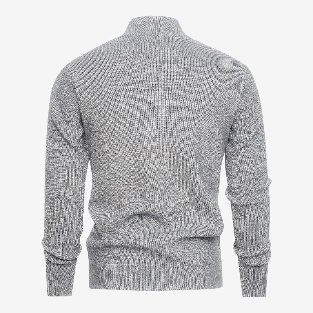 Men's Full Zip Knit Cardigan Casual Fit Long Sleeve Stylish Winter Wear