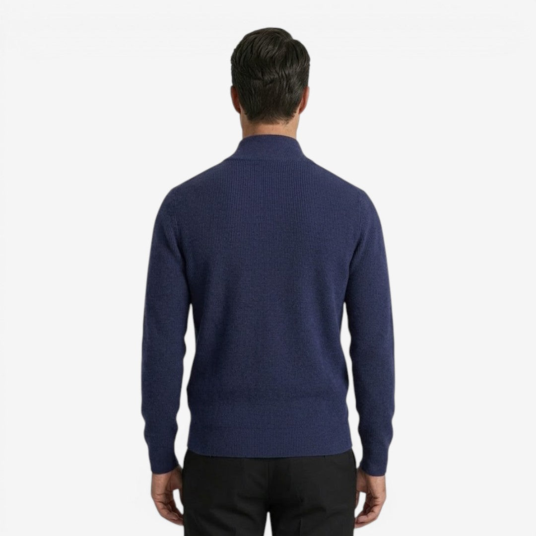 Men's Full Zip Knit Cardigan Casual Fit Long Sleeve Stylish Winter Wear