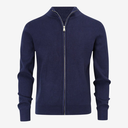 Men's Full Zip Knit Cardigan Casual Fit Long Sleeve Stylish Winter Wear