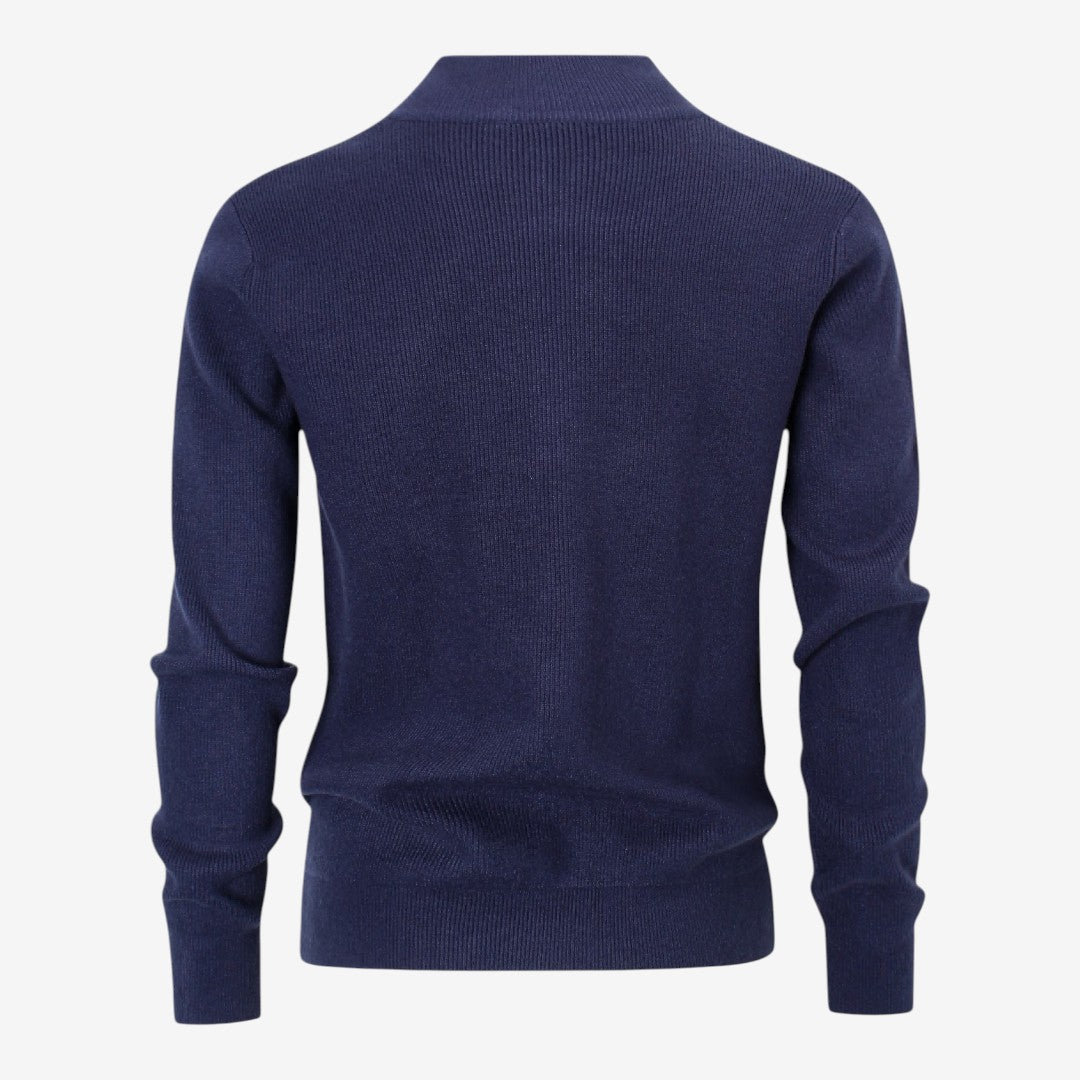 Men's Full Zip Knit Cardigan Casual Fit Long Sleeve Stylish Winter Wear