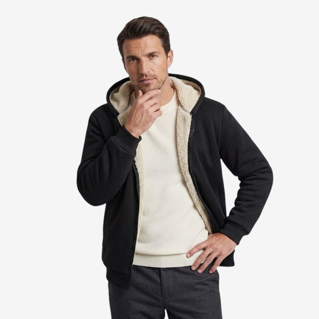 Men's Hooded Padded Jacket Warm Winter Style Casual Layering Outdoor