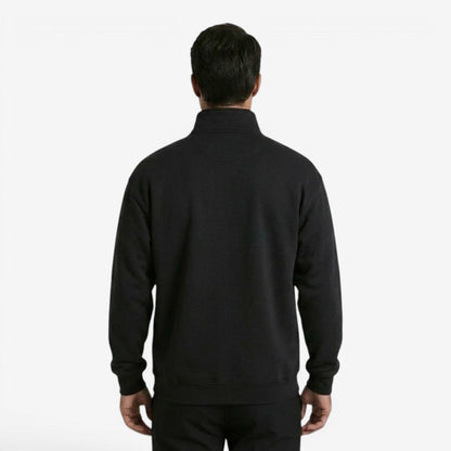 Men's Casual Quarter Zip Jumper Stand Collar Soft Knit Everyday Wear