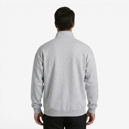 Men's Casual Quarter Zip Jumper Stand Collar Soft Knit Everyday Wear
