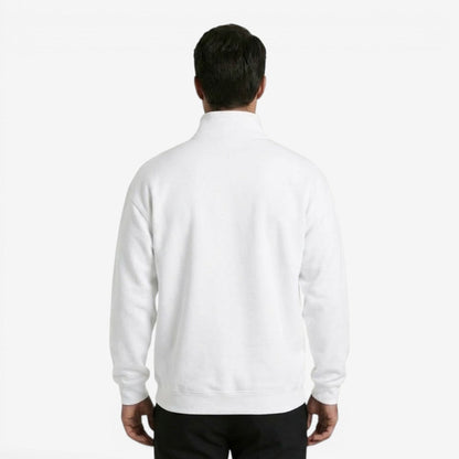 Men's Casual Quarter Zip Jumper Stand Collar Soft Knit Everyday Wear
