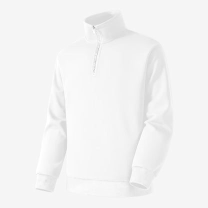 Men's Casual Quarter Zip Jumper Stand Collar Soft Knit Everyday Wear