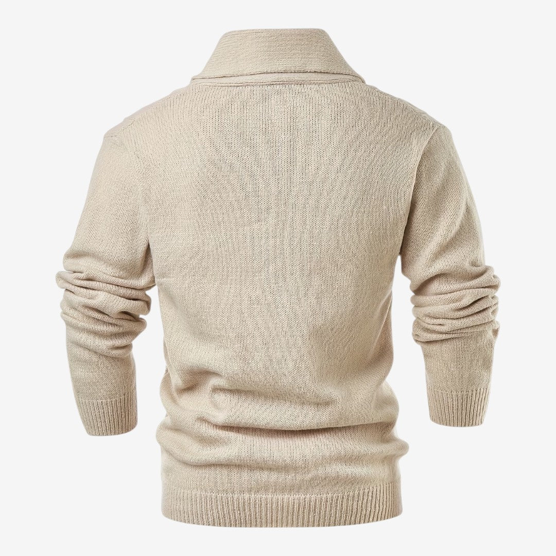 Men's Shawl Collar Cardigan Button-Up Winter Layering Stylish Warmth