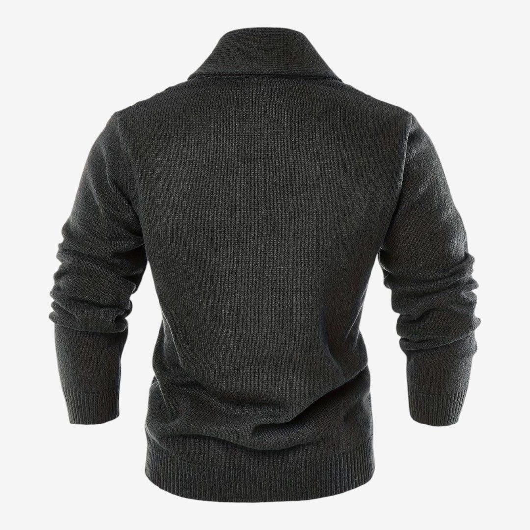 Men's Shawl Collar Cardigan Button-Up Winter Layering Stylish Warmth