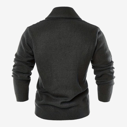 Men's Shawl Collar Cardigan Button-Up Winter Layering Stylish Warmth