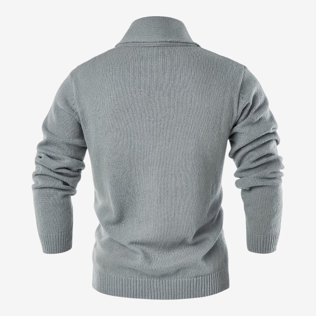 Men's Shawl Collar Cardigan Button-Up Winter Layering Stylish Warmth