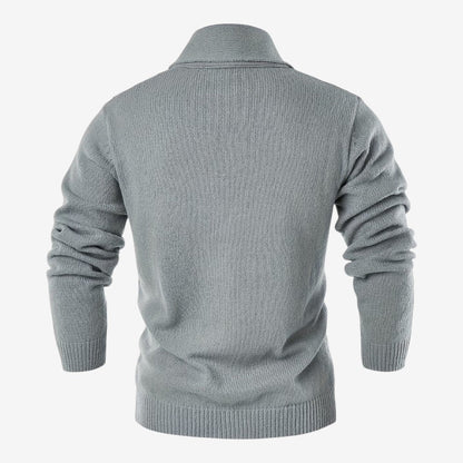 Men's Shawl Collar Cardigan Button-Up Winter Layering Stylish Warmth