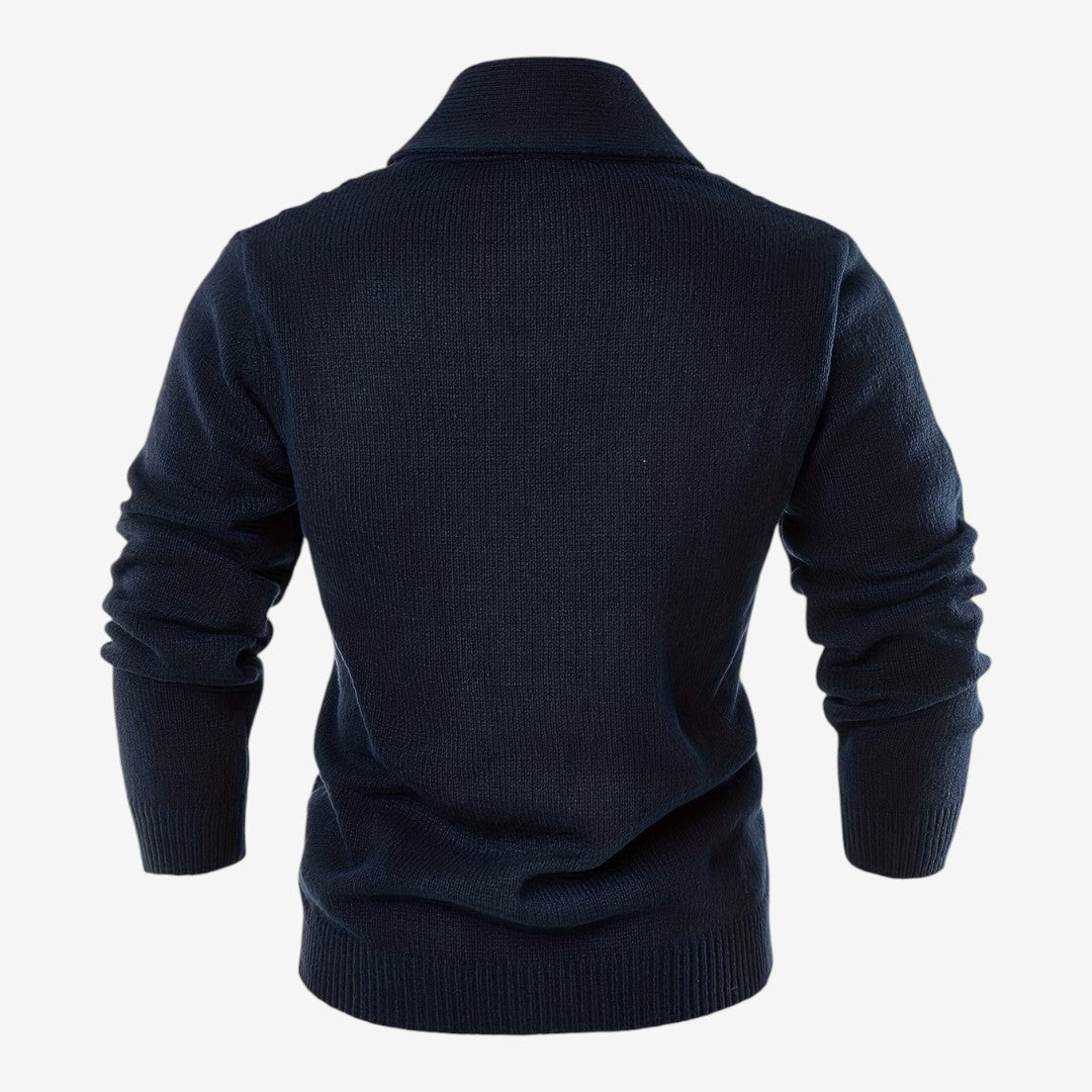 Men's Shawl Collar Cardigan Button-Up Winter Layering Stylish Warmth