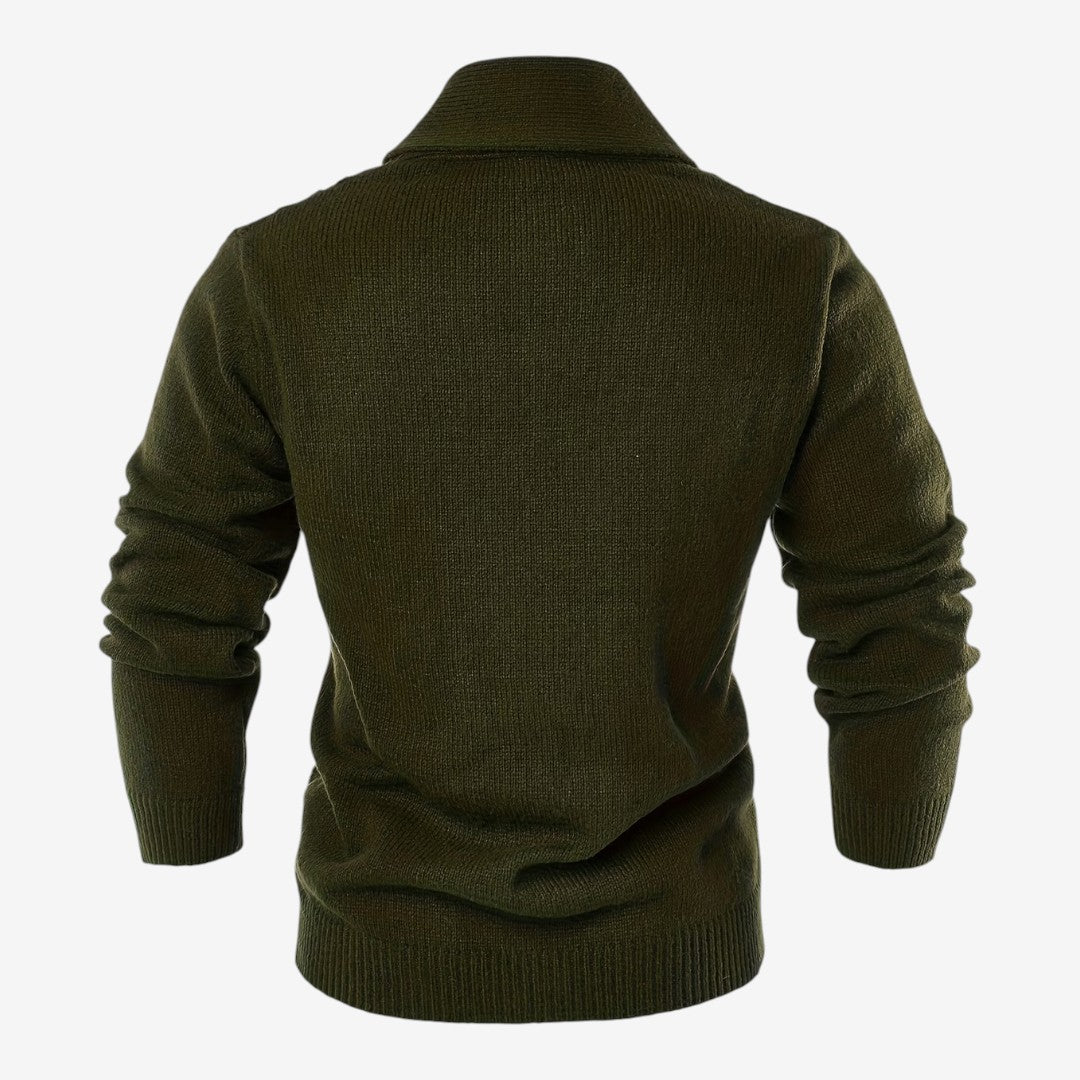 Men's Shawl Collar Cardigan Button-Up Winter Layering Stylish Warmth