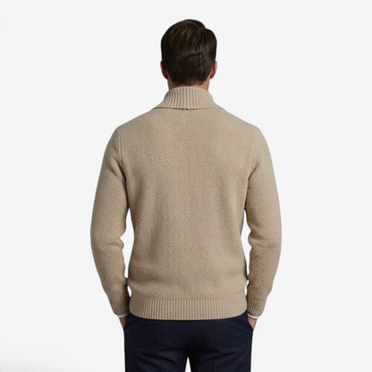 Men's Shawl Collar Cardigan Knit Design Relaxed Fit Layering Everyday Wear