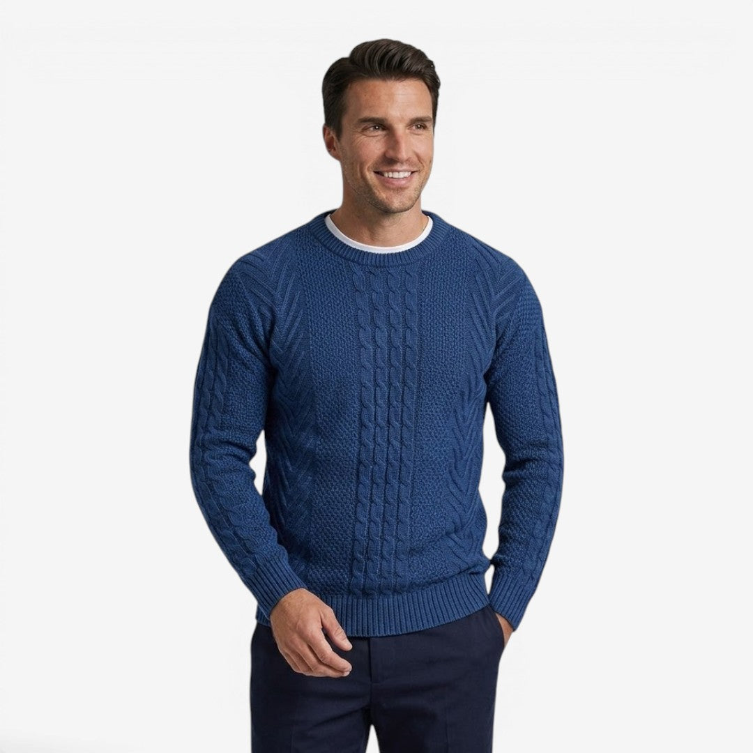 Men's Soft Knit Jumper Crew-Neck Casual Everyday Wear Fashion