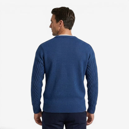 Men's Soft Knit Jumper Crew-Neck Casual Everyday Wear Fashion