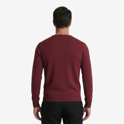 Men's Slim Fit V-Neck Sweatshirt Casual Classic Style Everyday Wear