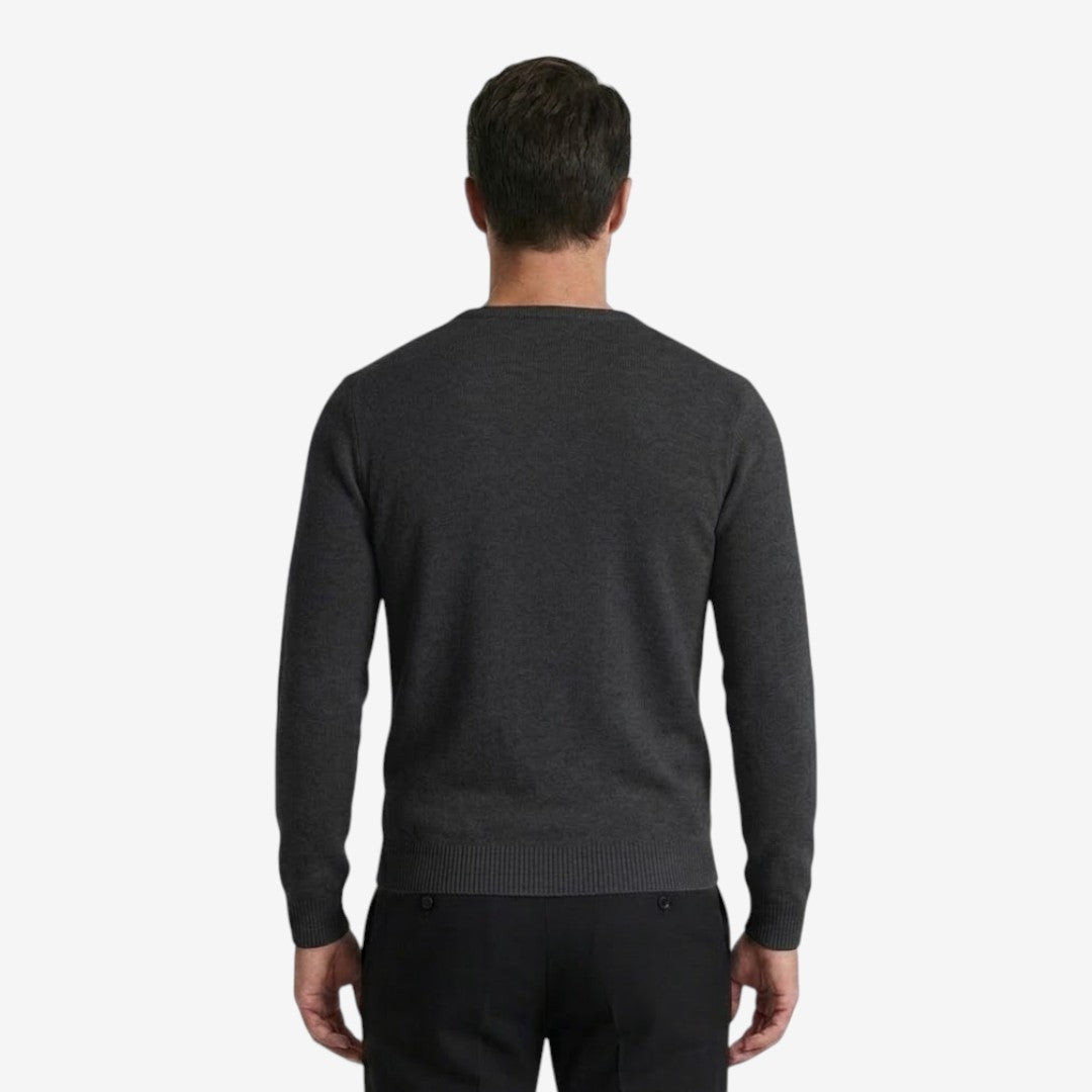 Men's Slim Fit V-Neck Sweatshirt Casual Classic Style Everyday Wear