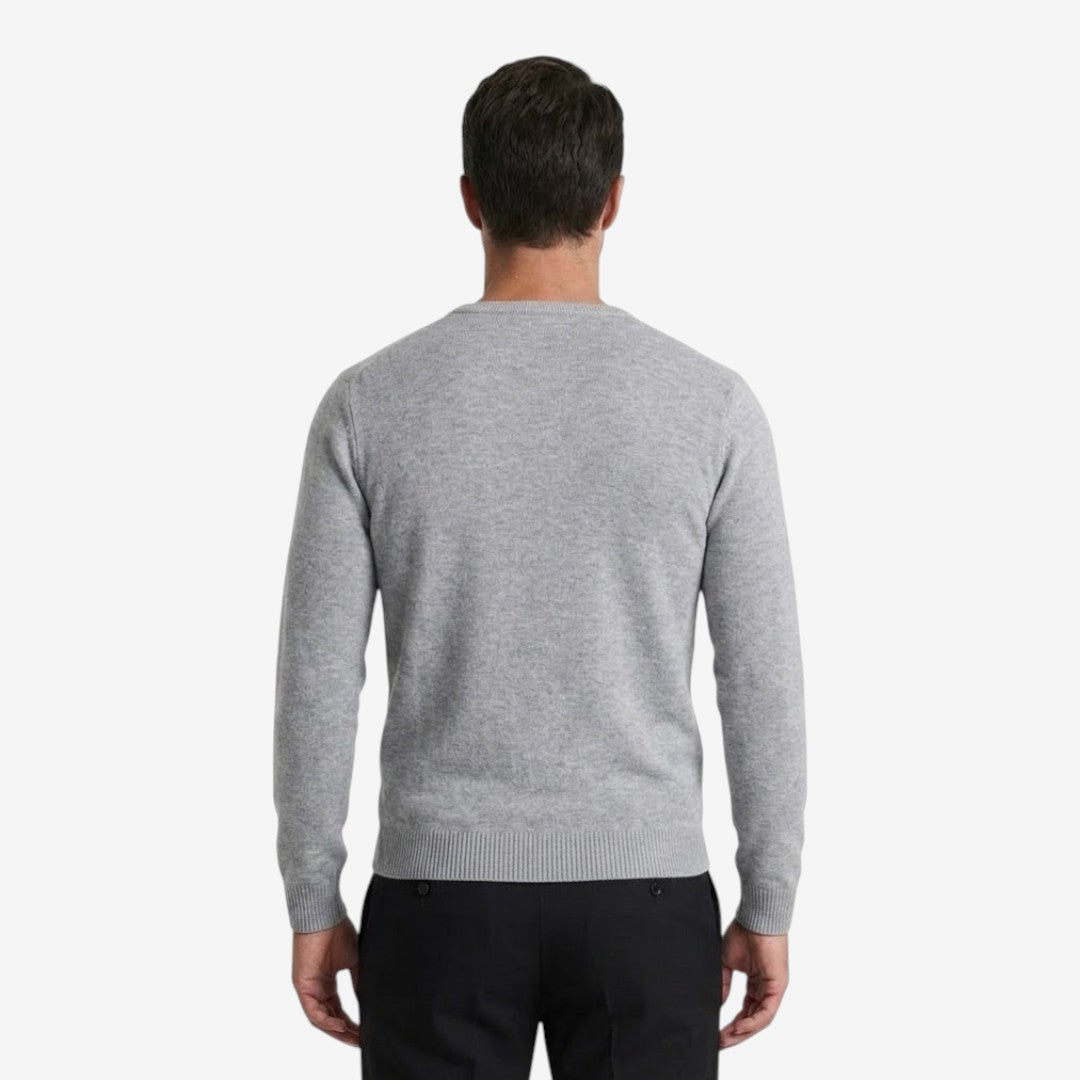 Men's Slim Fit V-Neck Sweatshirt Casual Classic Style Everyday Wear