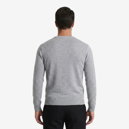 Men's Slim Fit V-Neck Sweatshirt Casual Classic Style Everyday Wear