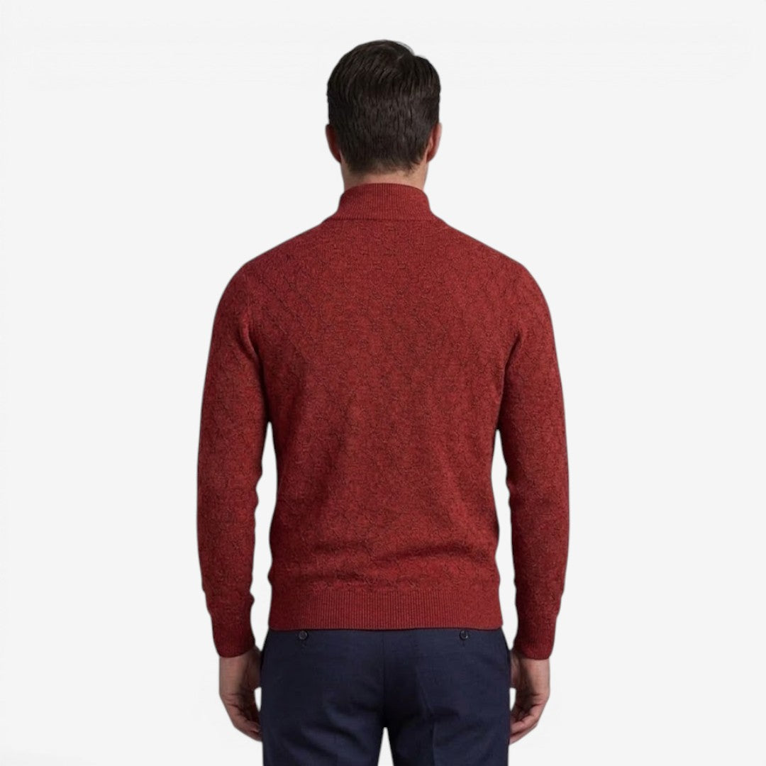 Men's Soft Stretch Quarter Zip Jumper Stand Collar Casual Everyday Wear