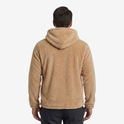 Men's Hooded Zip-Up Jacket Warm Winter Coat Casual Everyday Outerwear