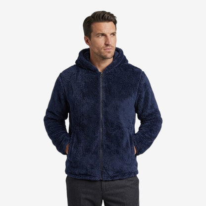 Men's Hooded Zip-Up Jacket Warm Winter Coat Casual Everyday Outerwear