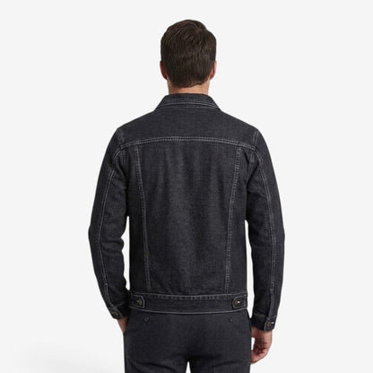 Men's Vintage Slim Fit Denim Jacket Classic Lapel Casual Everyday Wear